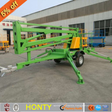 8-16m trailer mounted boom lifter tow behind towable boom lift prices